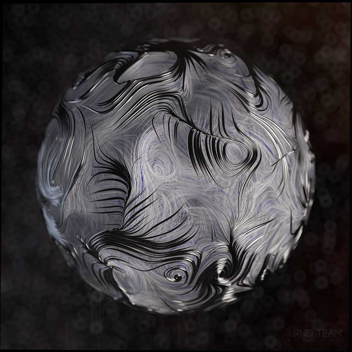 3D abstract experiment generative noise nvidia programming  python ray-tracing visualization