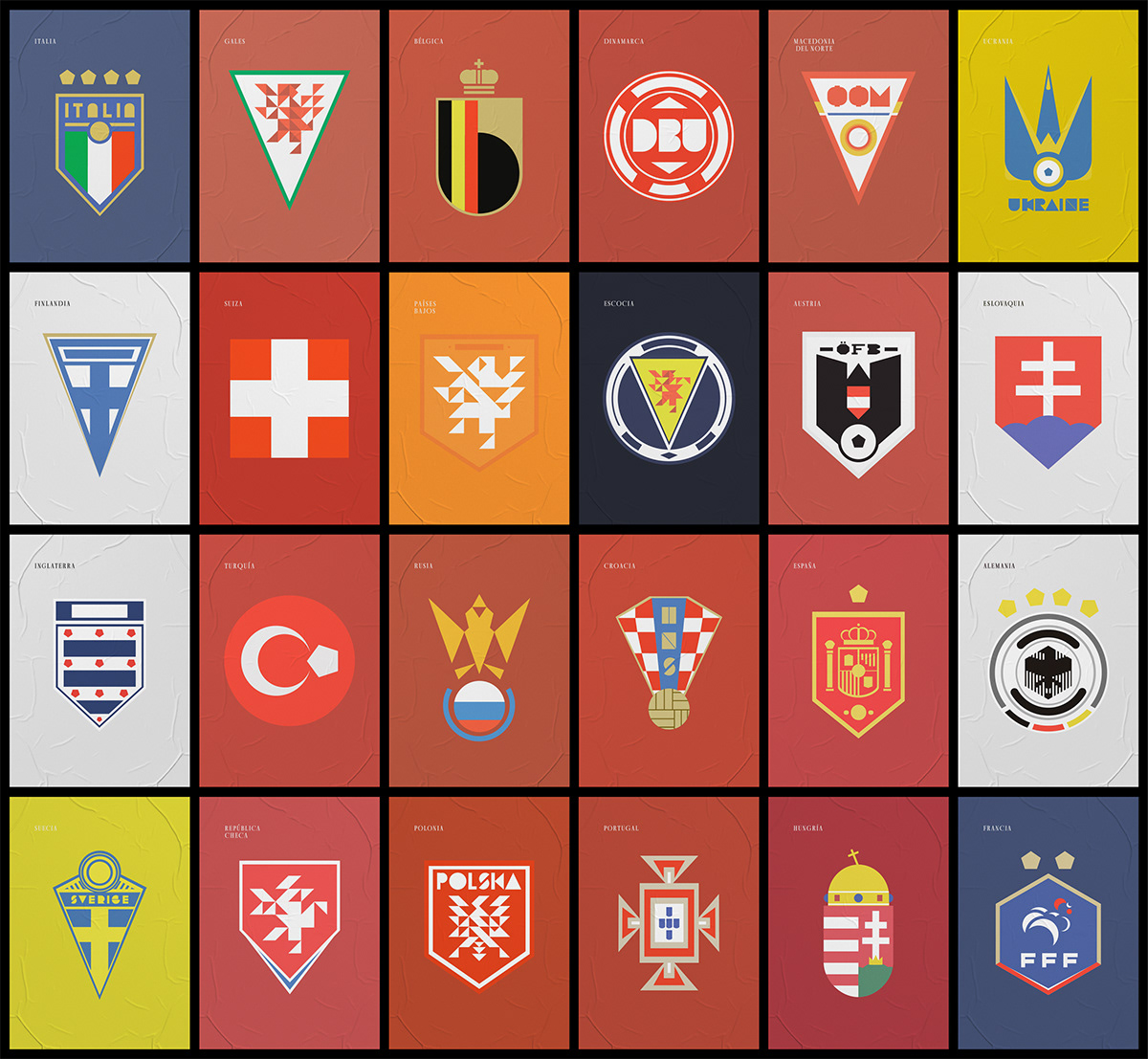 Eurocopa Eurocup Europe football graphic design  ITALY CHAMPIONS Minimalism