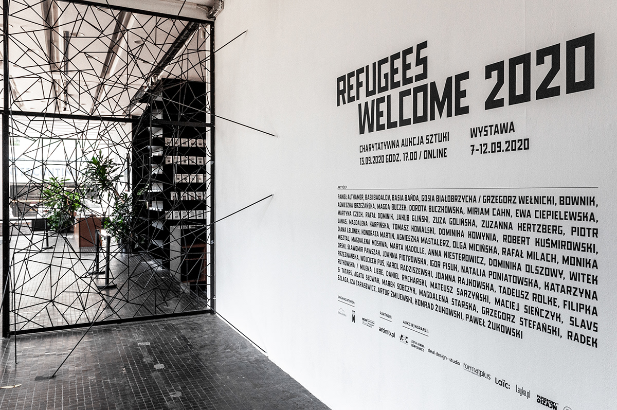 animacja animation  graphic design  identyfikacja wizualna koncepcja wizualna projektowanie graficzne Refugees Welcome typography  