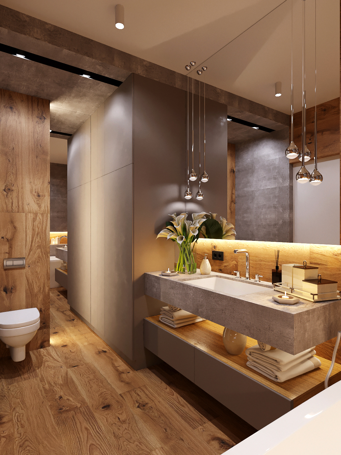 Bathroom interior design Kiev on Behance