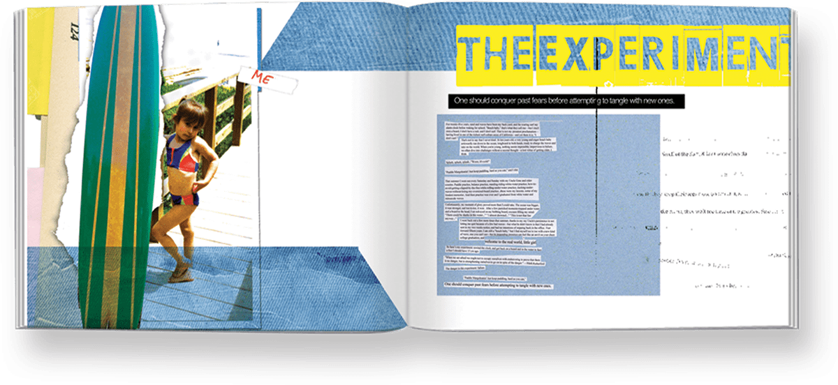 book surfing fearlessness Layout Design Book Layout