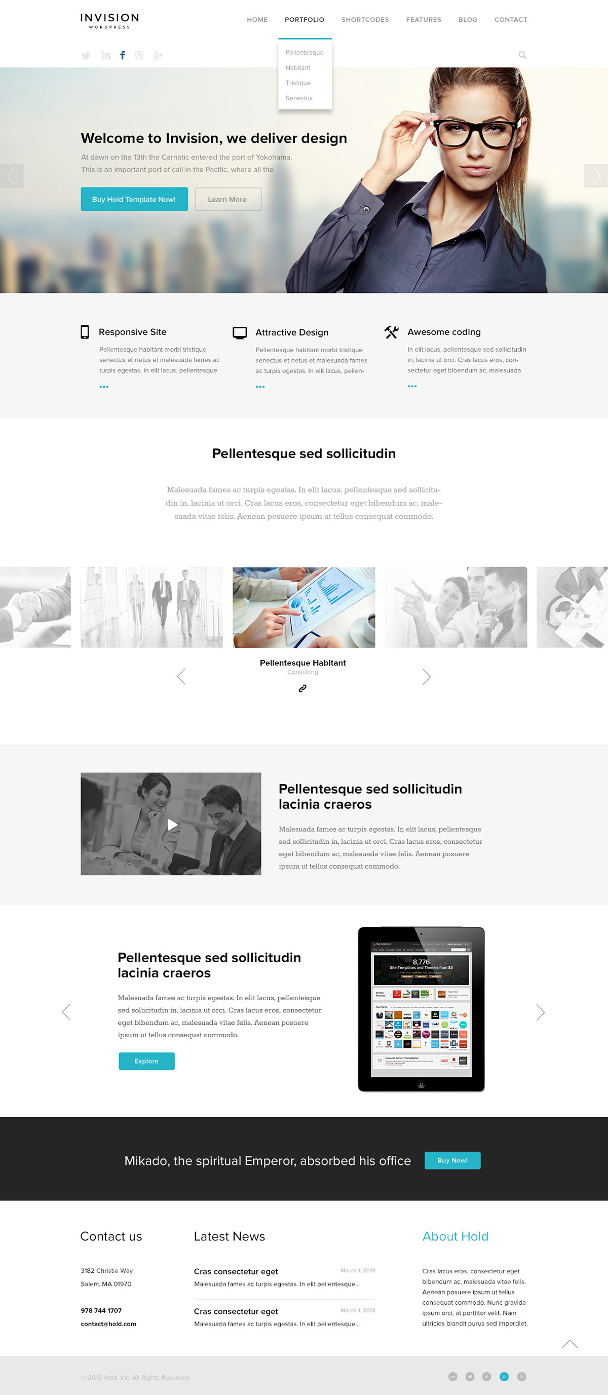 Website site design Web Webdesign psd template modern clean flat agency business corporate Unique