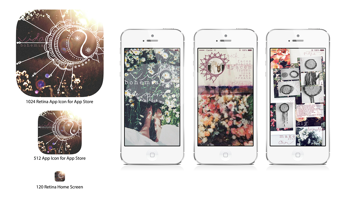 photoshop Icon Mobile app design social media branding