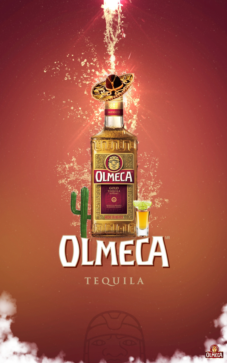 Olmeca drink graphic art