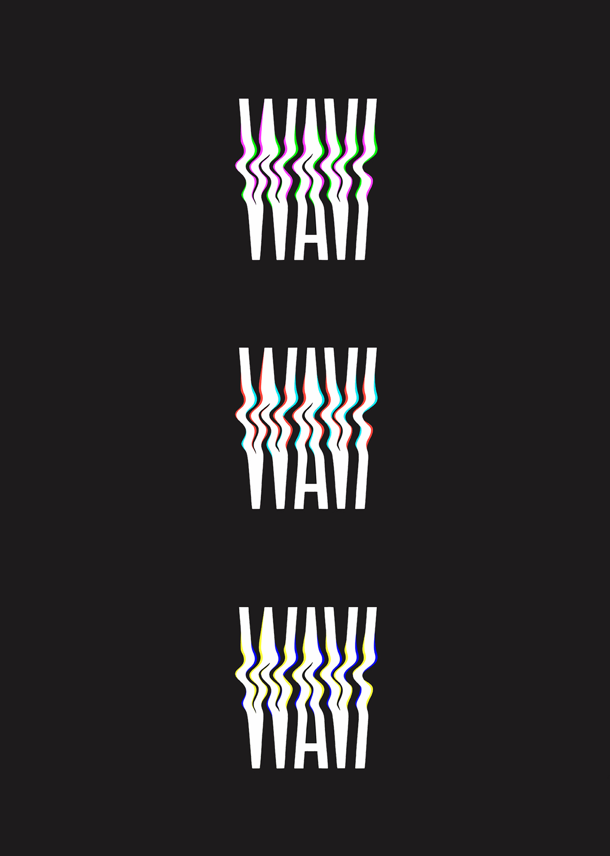 Glitch lettering typography   logo logopack branding 
