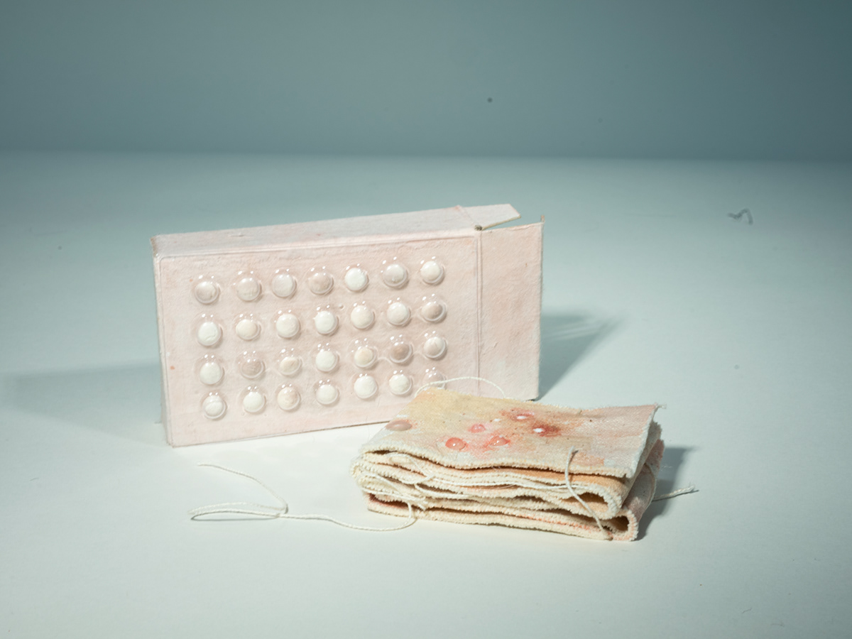 acne book birth control contraceptives artist book