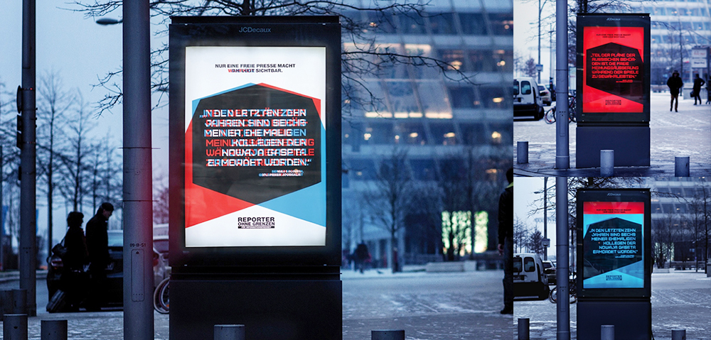 Adobe Portfolio sochi winter olympics Billboards two sides reporters without borders
