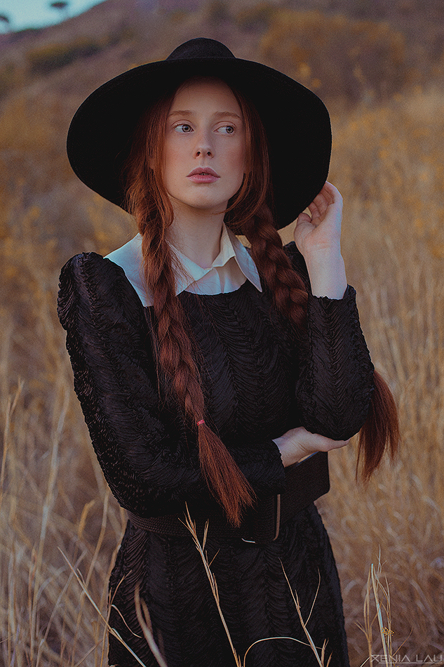 Xenia Lau Xenia Lau photograph Amish redhead portrait Fashion  Sisters freckles