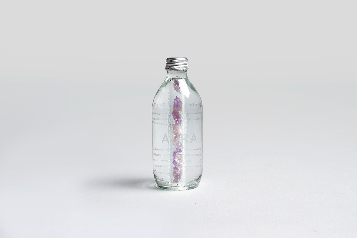 water glass bottle jewel gemstone drink gravure transparent esoterism pure premium product Nature energy