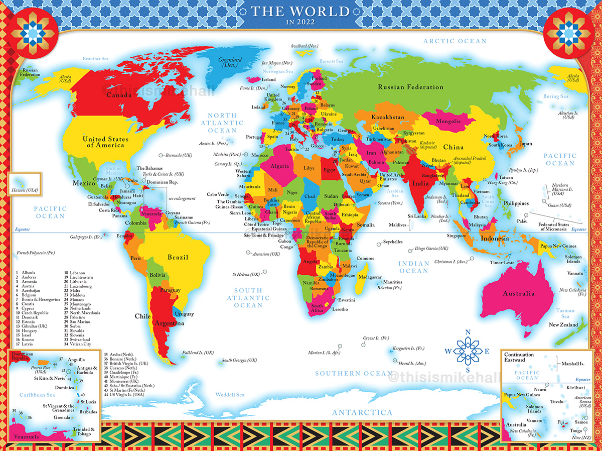 map World Map migration history world continents cartography vector political map