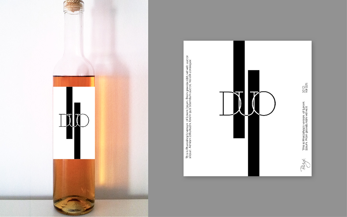 naming straw wine vino passito bianco moderno restyle concept Label