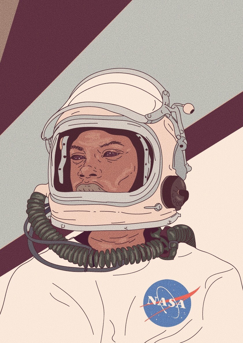 Space  nasa cosmos cosmonaut spaceman black melanin