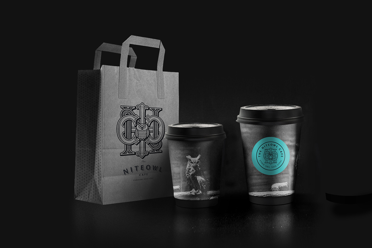 cafe identity Food  restaurant packaging design logo night food and beverage tea Coffee