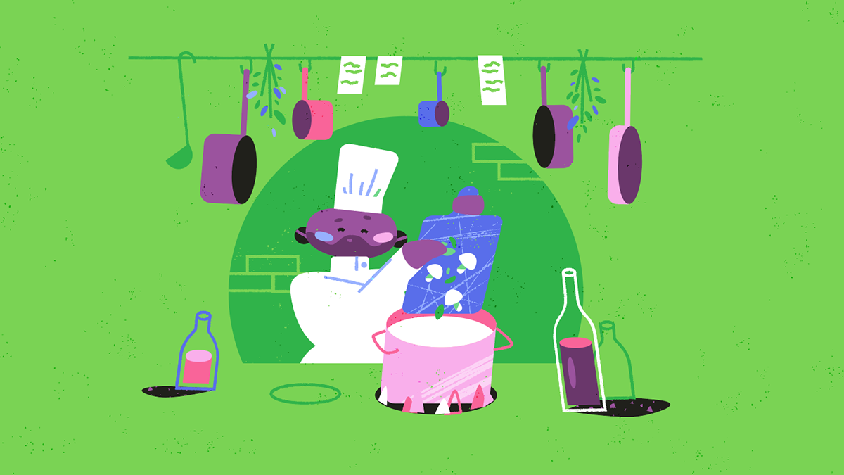 animation  environment explainer video Food  Health ILLUSTRATION  Musical Supermarket vegan veganism