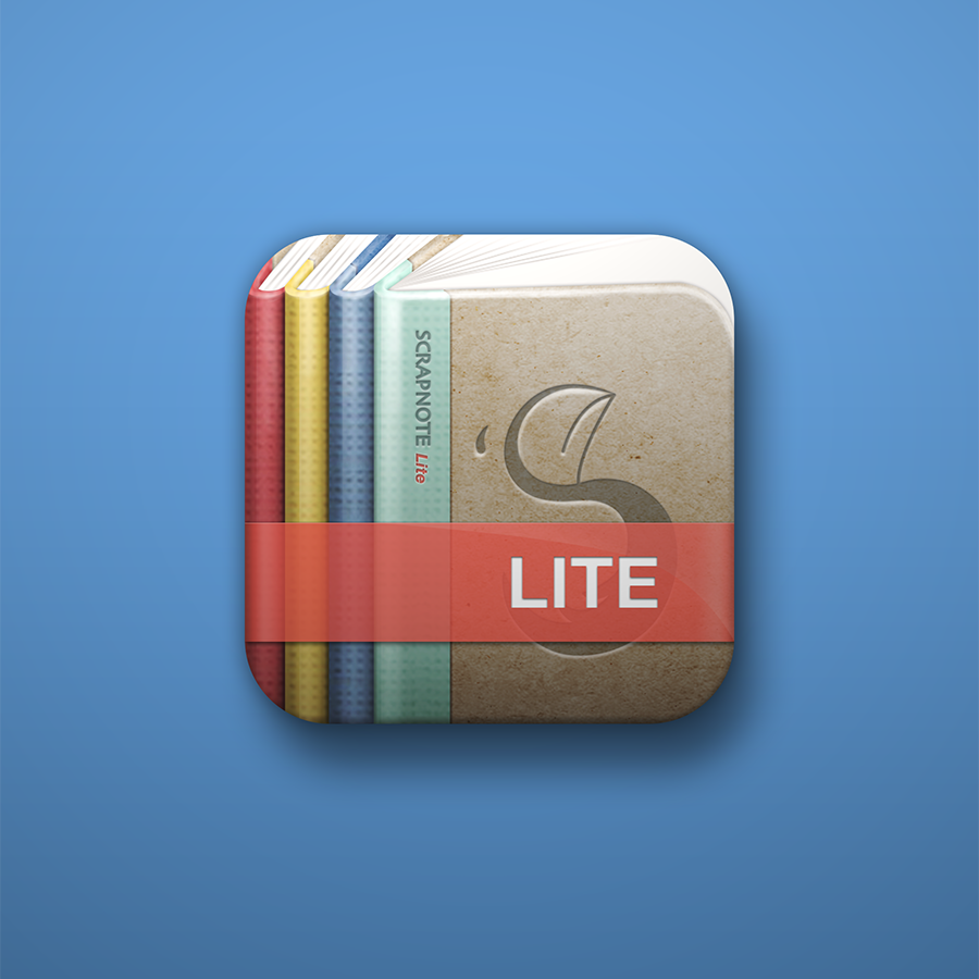 Scrapnote Scrapnote lite Icon app icon note icon iPad App iphone app app design