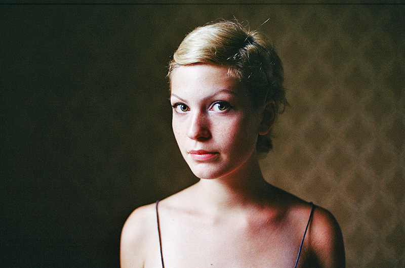 portrait megi girl female Young blond Batumi Georgia color Emotional
