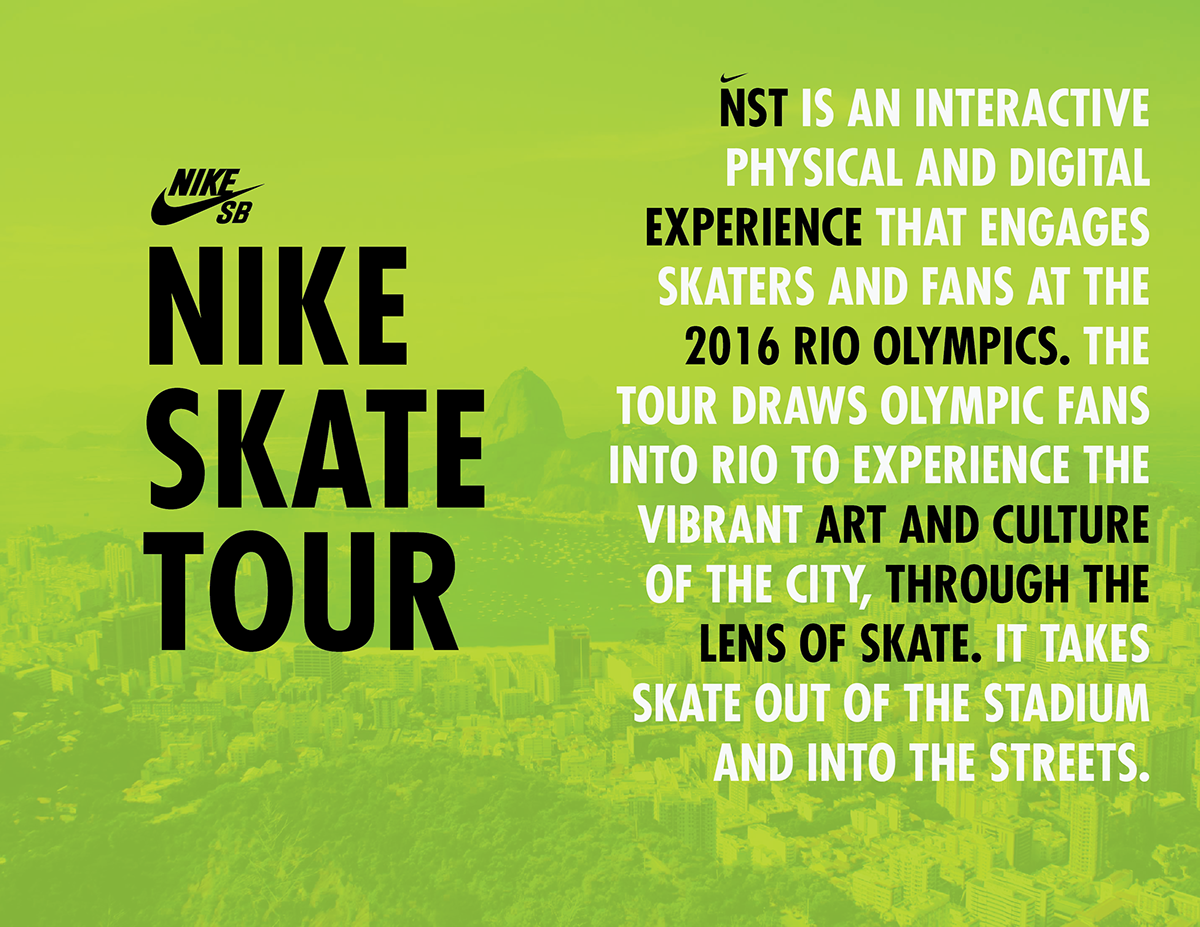 Nike skateboarding nike sb app app development Brazil Rio de Janeiro Event pitch concept ux UI user experience user interface