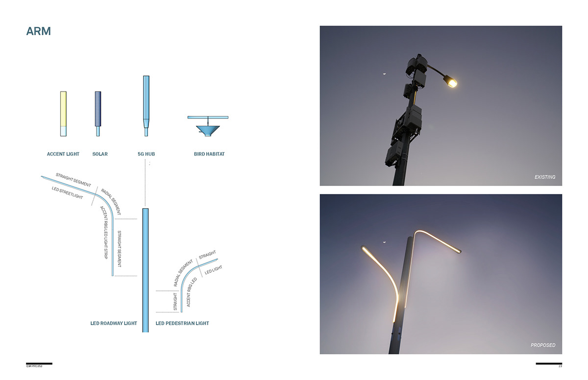 Adobe Portfolio LED Custom street light modern street light