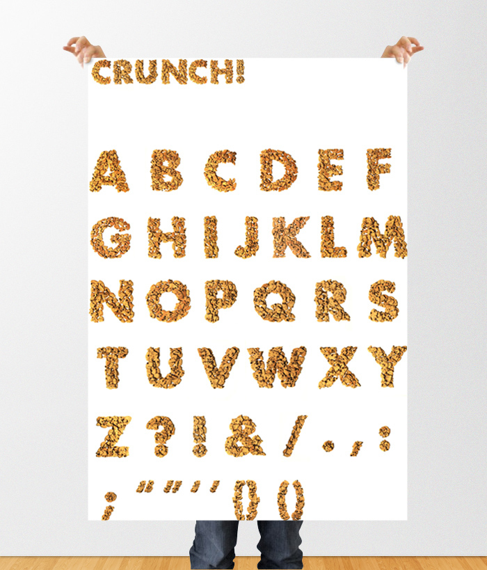 corcoran artanddesign Typeface Futura bold cookie pouch