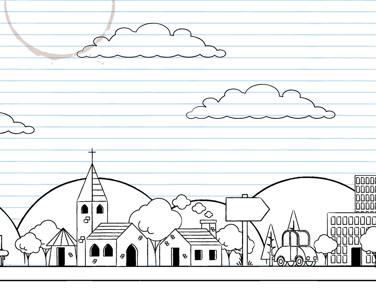 panorama  sketch  doodle