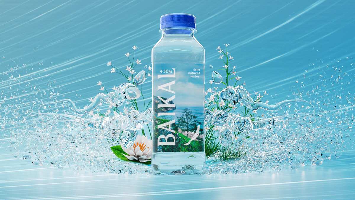 3D cinema 4d instagram motion design product product design  simulation Social media post water watercolour