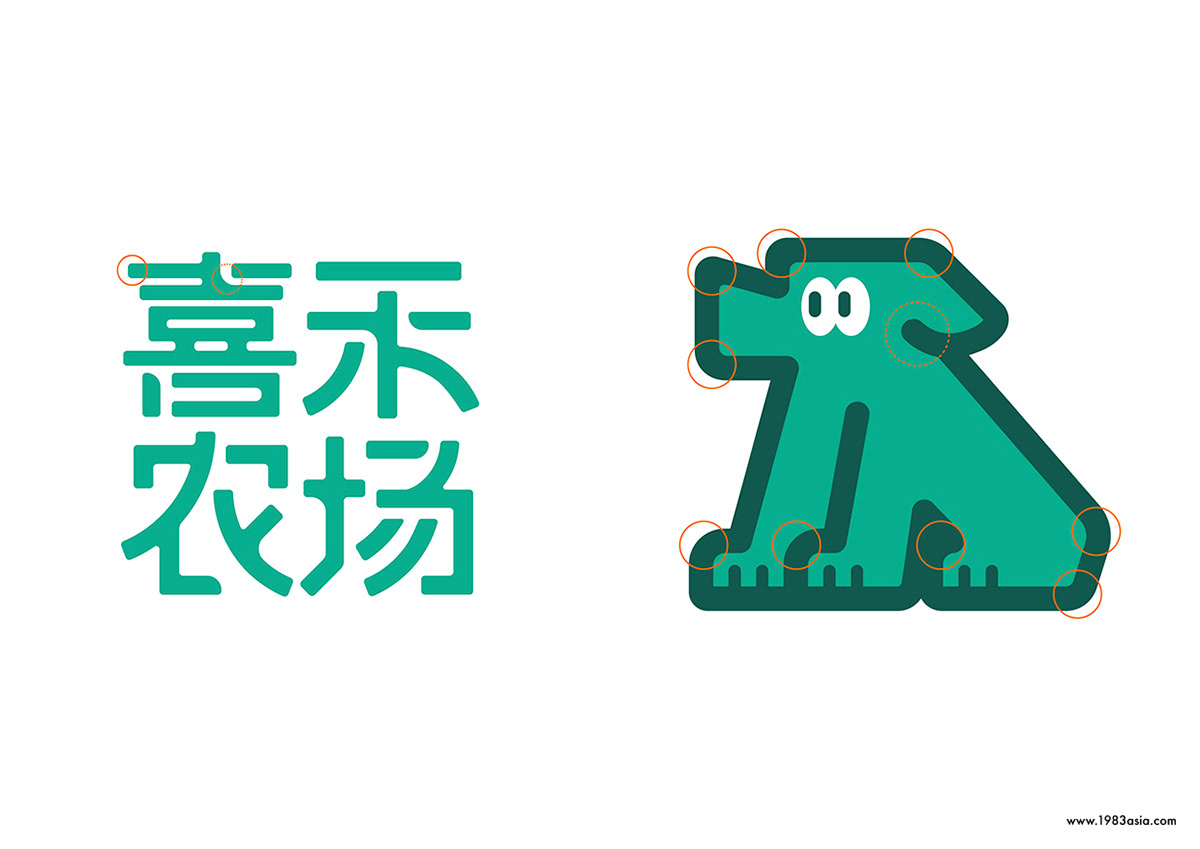 1983ASIA IP design mascot design 亞洲設計 吉祥物设计 喜禾农场 楊松耀&蘇素