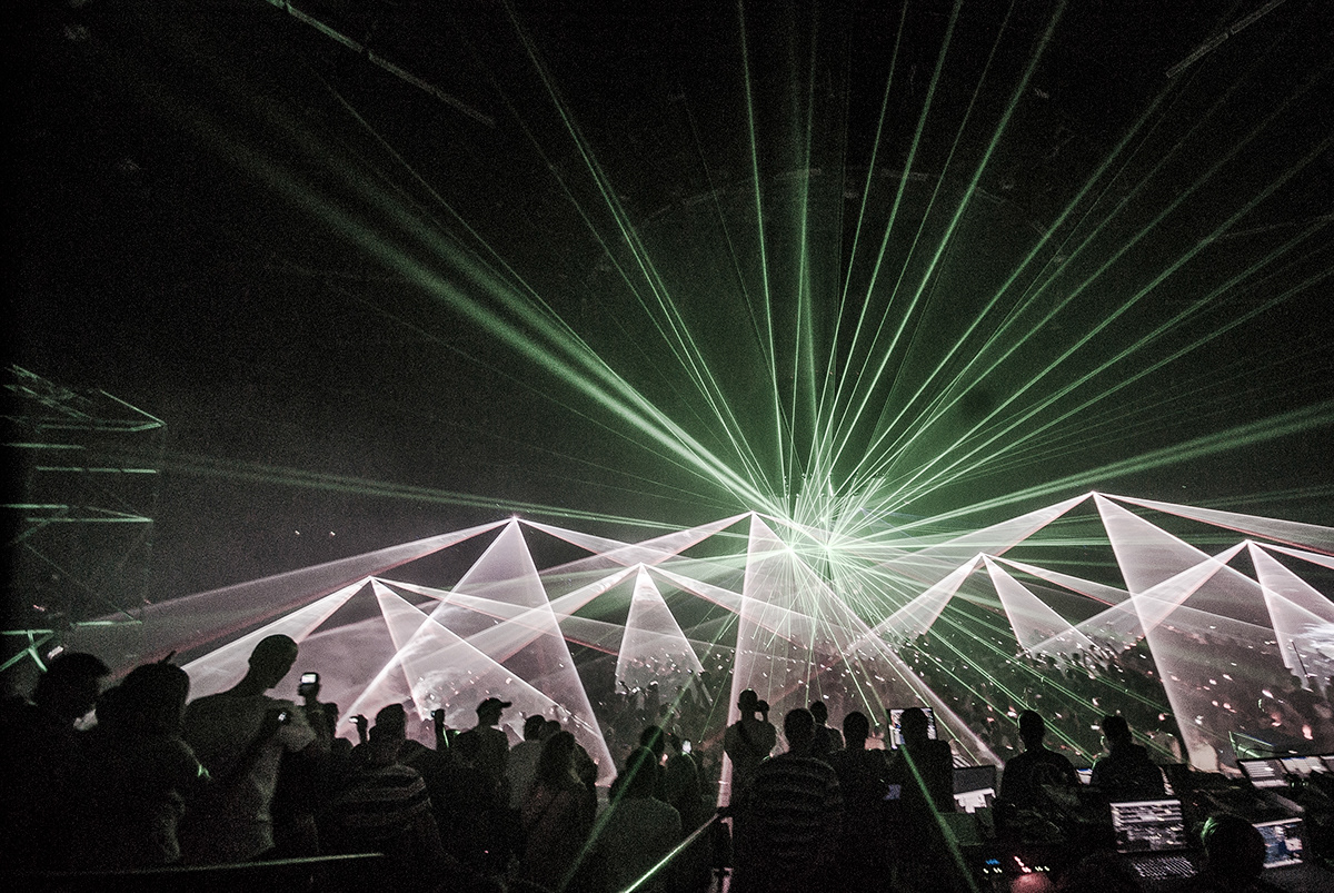 animations lasers lights mayday Stage techno visuals