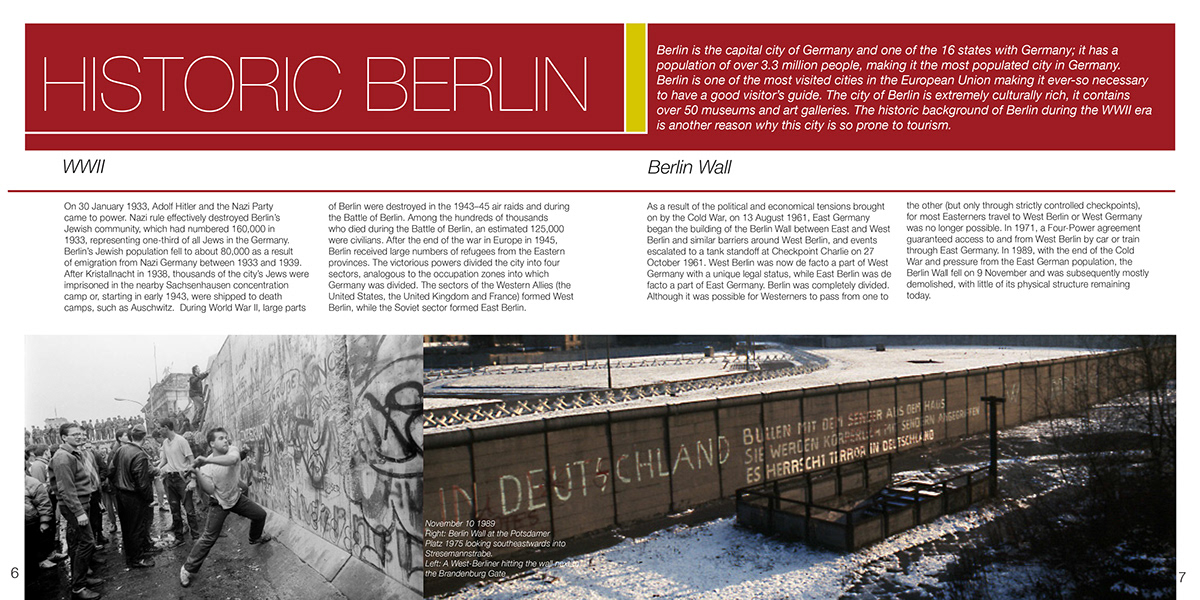 berlin visitor Guide brochure clean geometry