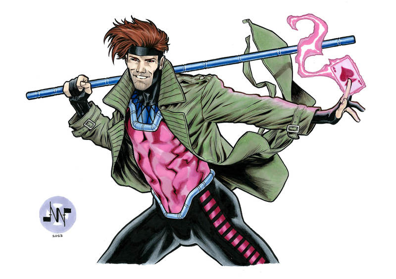 comic commission storm magneto Jean Grey x-men Nightcrawler Gambit marvel Xmen
