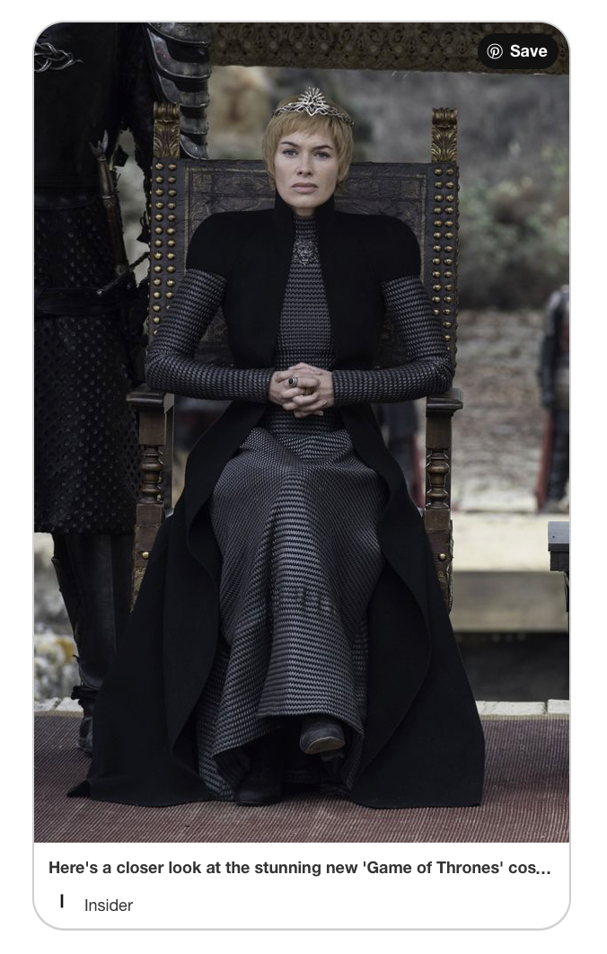 Arya Stark  Cersei Lannister Costume Design  daenerys targeryan Fashion  fashion design Fashion writing Michelle Clapton sansa stark