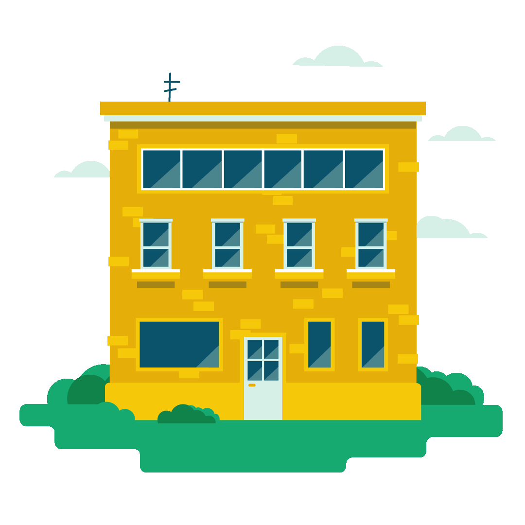 Animated buildings on Behance