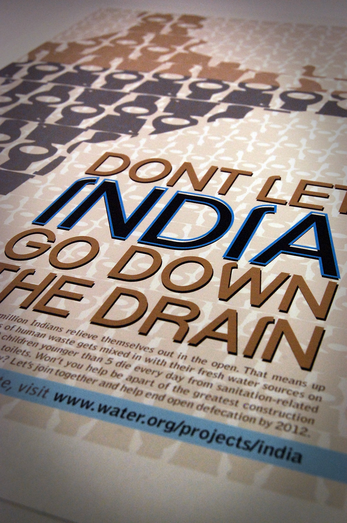 poster social awareness India pattern