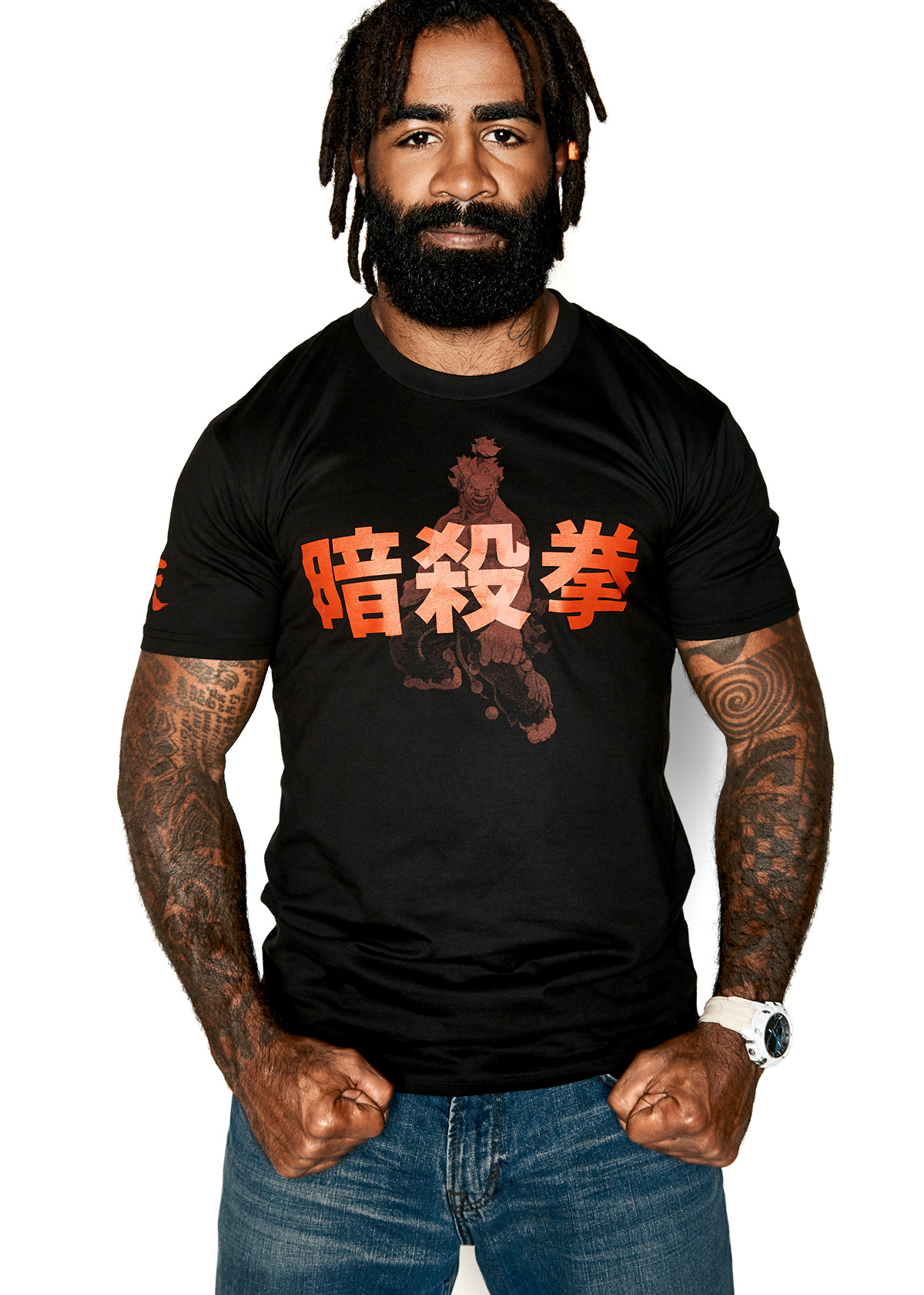 apparel campaign Fighter fitness Gaming graphic design  onnit Photography  STREET FIGHTER street wear