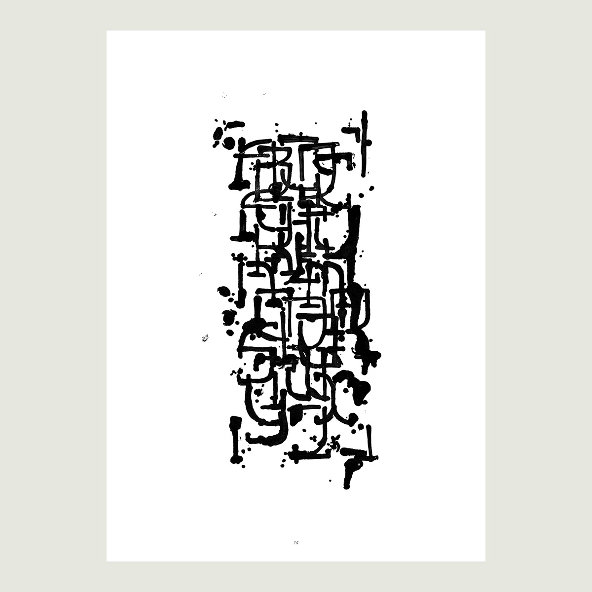 Hubert pasieczny hubert pasieczny type Typo Poster letters alphabet
