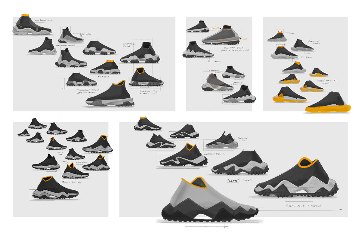 merrell Hike hiking Urban footwear design sneakers designsketch shoedesign footweardesign