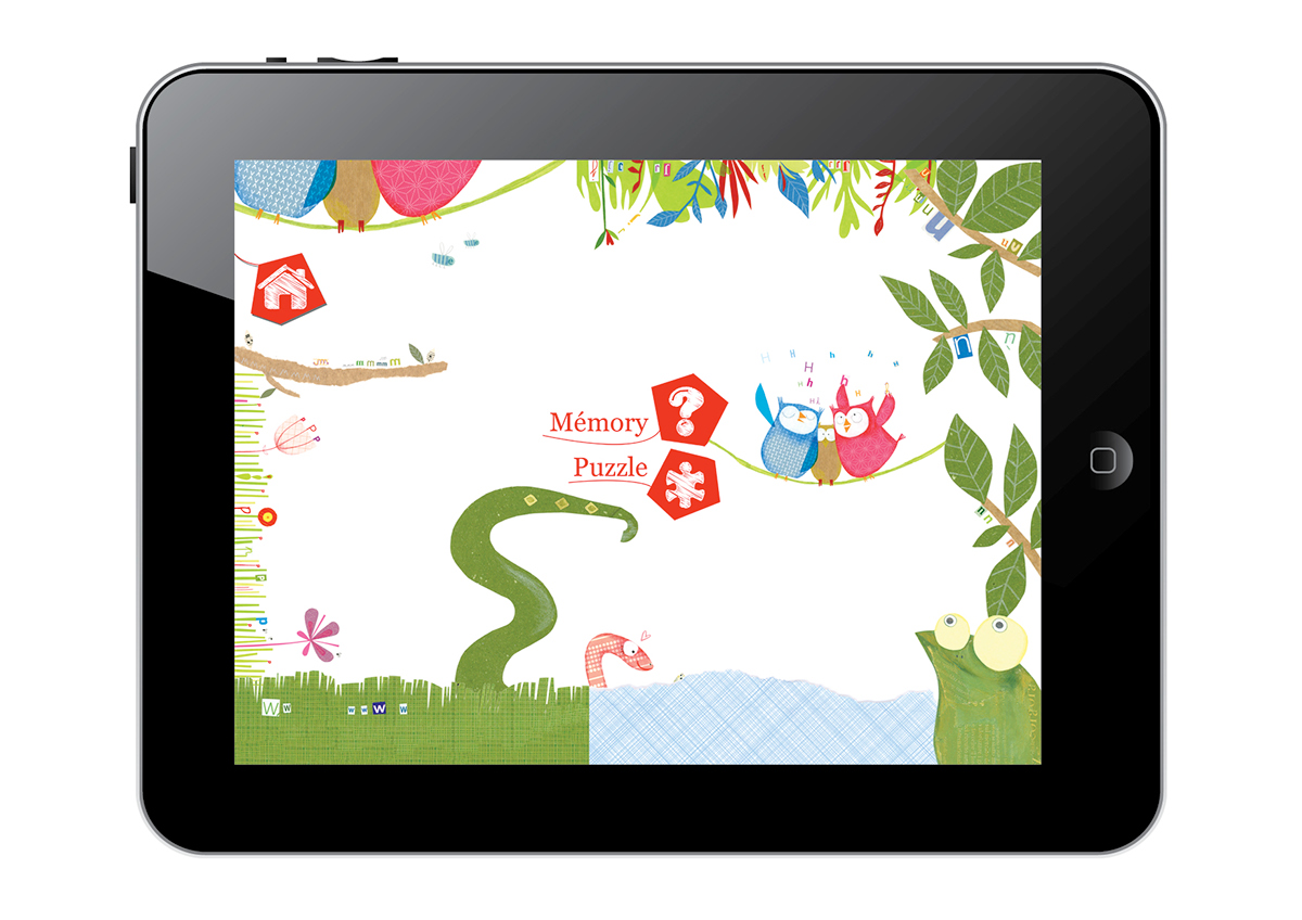 Adobe Portfolio iPad goodbye paper goodbye paper app ebook child animal animals jungle ergonomy