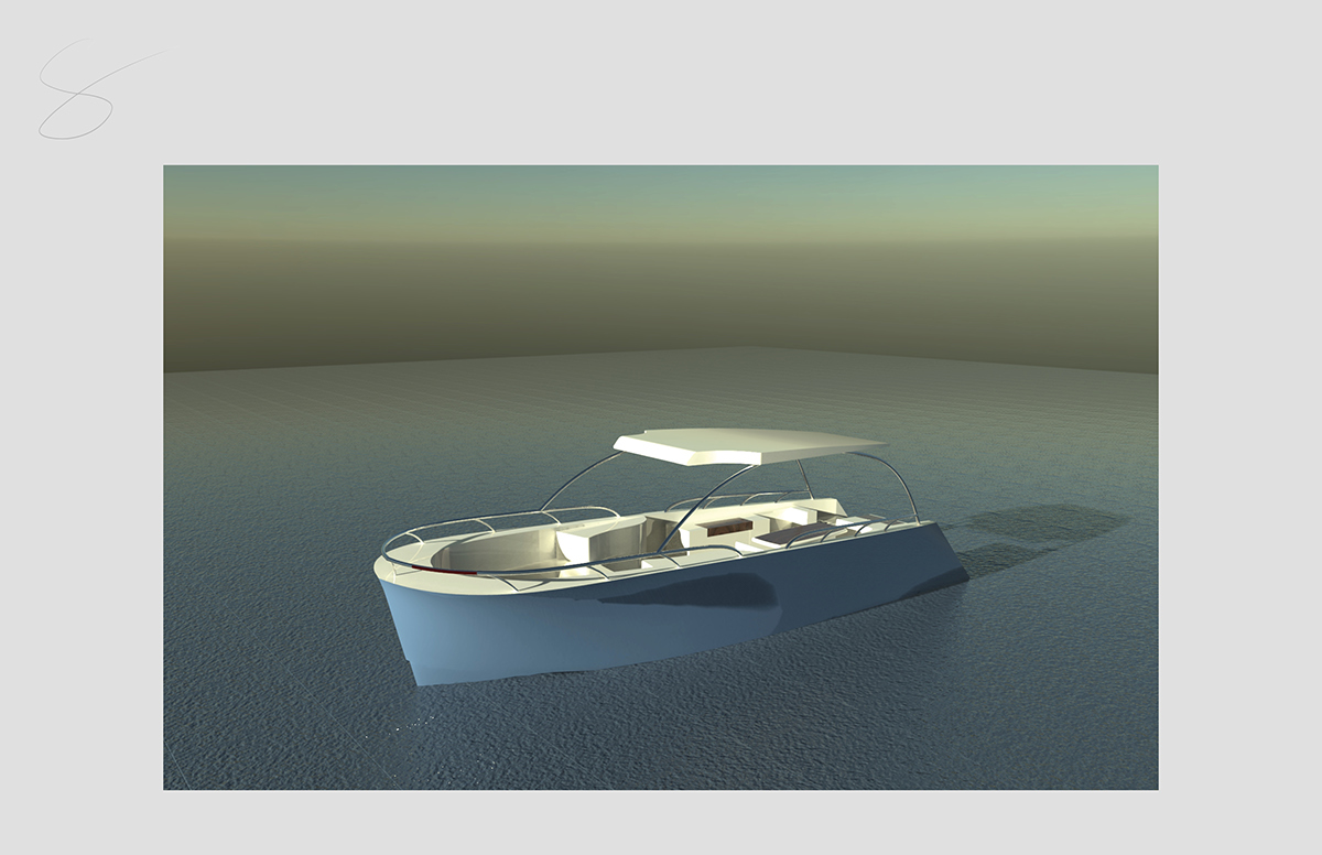 Marine design design Boats Finals SCAD model cnc Foam