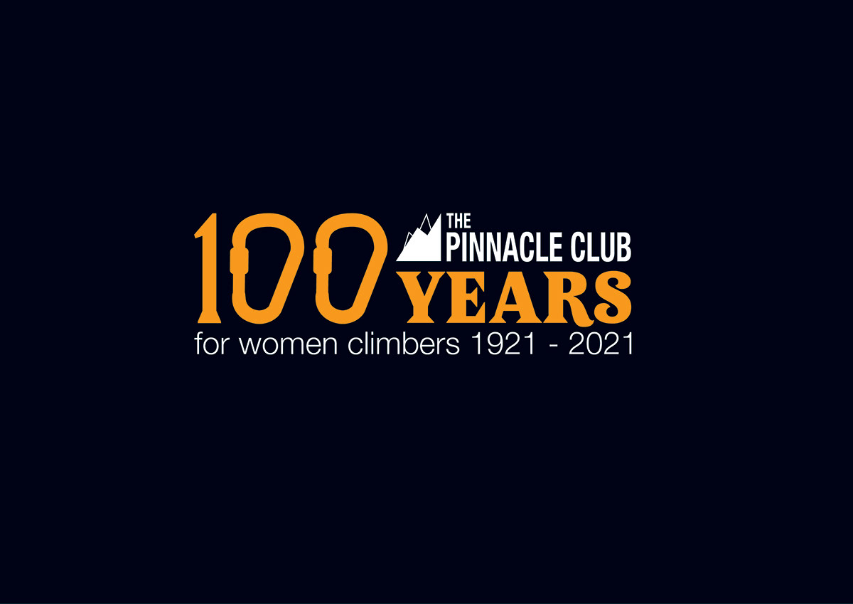 branding  centenary logo graphic design  logo typography   women's climbing club
