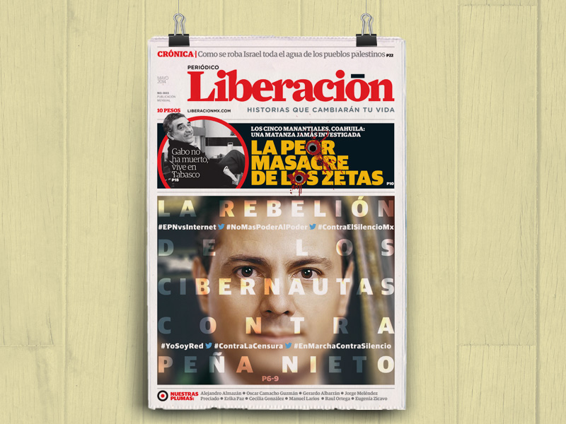 liberacion newspaper InDesign