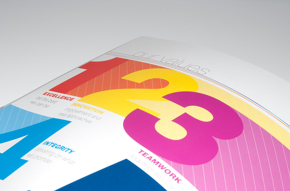 design  graphic design  print  brochure  college  square  modern  clean  colourful  Sharp  typography