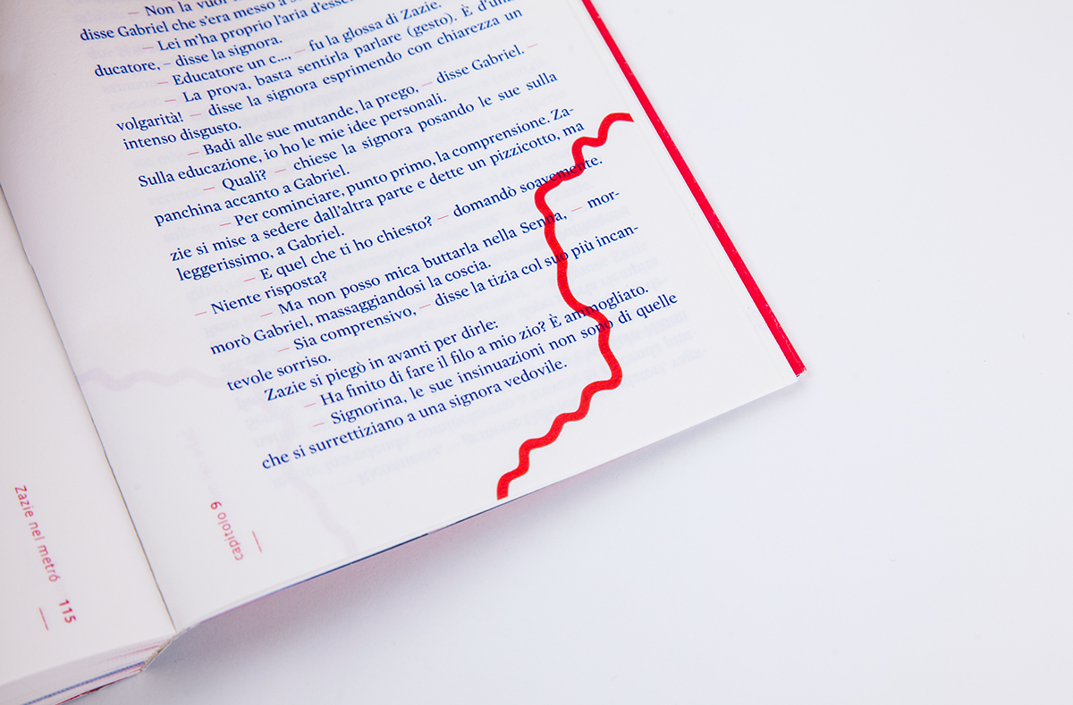 hybrid novel book design visual remediation craftsmanship self-publishing visual wrinting experimental book Oulipo redesign book Queneau parigi typo bicolor art book