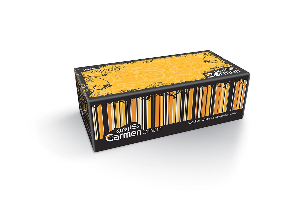 carmen tissue box design soft pack Corporate Identity Design