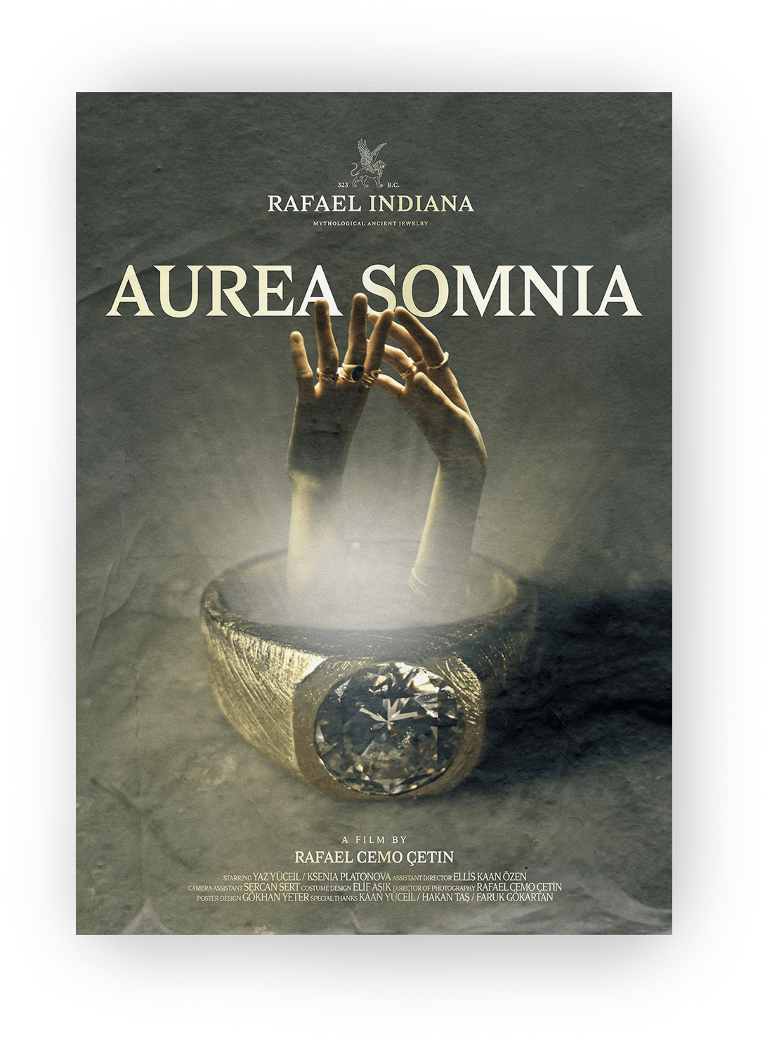 Ancient ArtDirection filmposter gold jewelry posterdesign