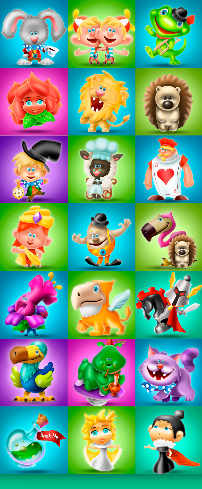 animals game ios UI GUI logical mobile alice Character
