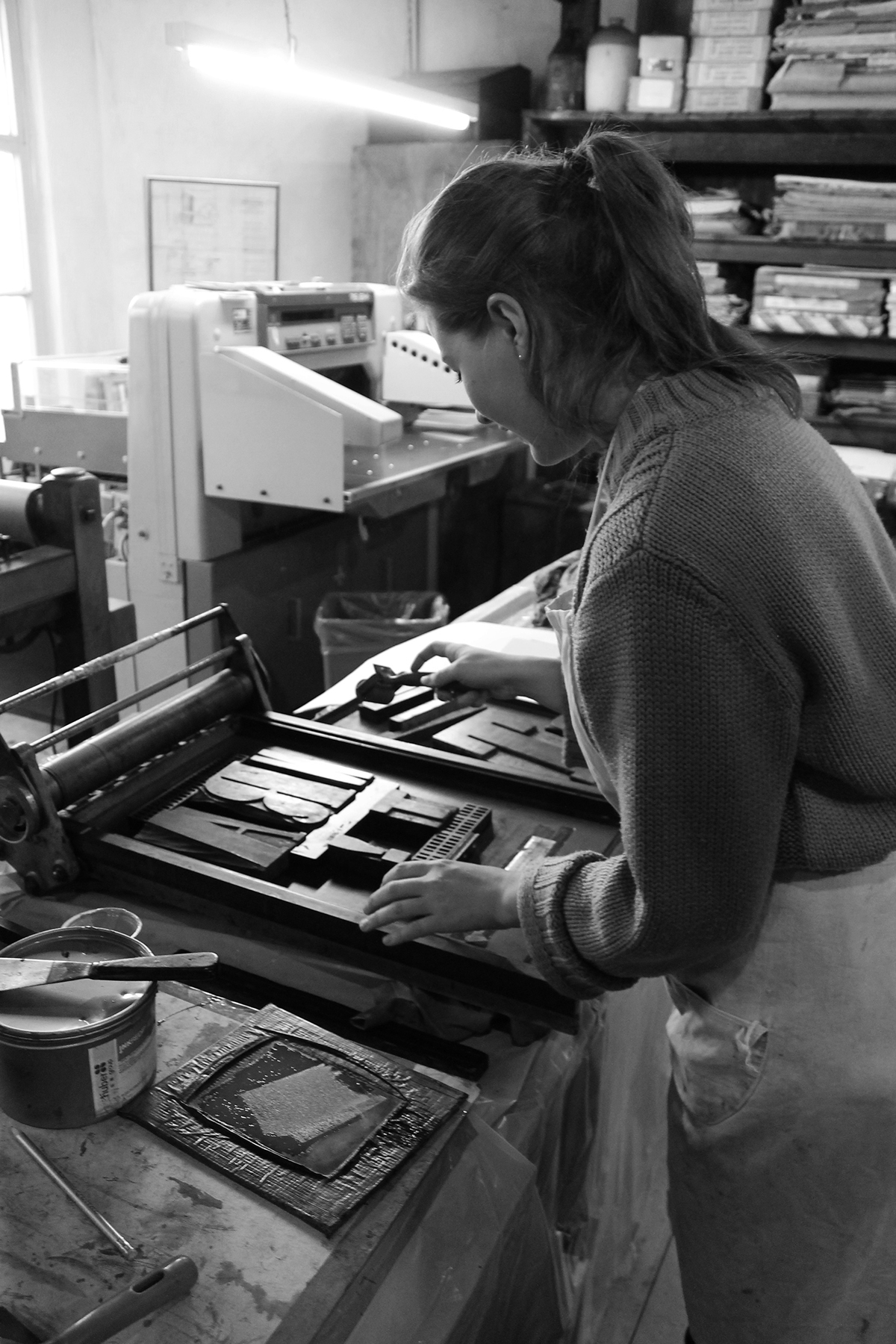 letterpress design graphic art craft print Printing old new future past ink