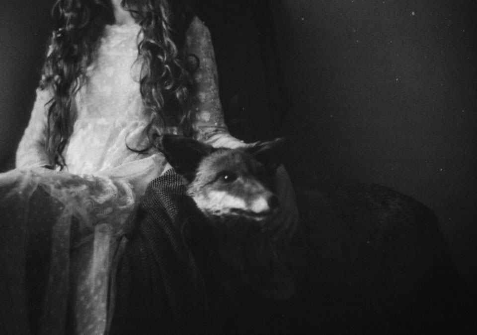 laura makabresku dark darkness obscure Mystic self-portrait animals old vintage black and white