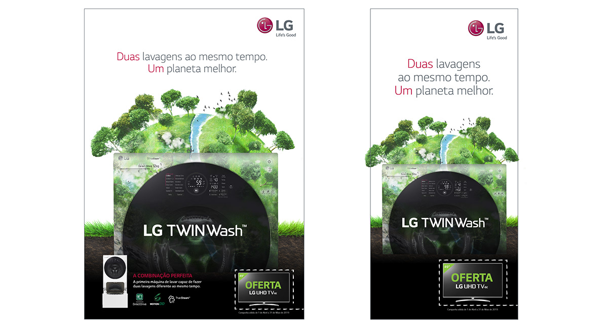 lg LG CAMPAIGN PORTUGAL TWINWash LG TWINWASH LG Campaign POS campaign