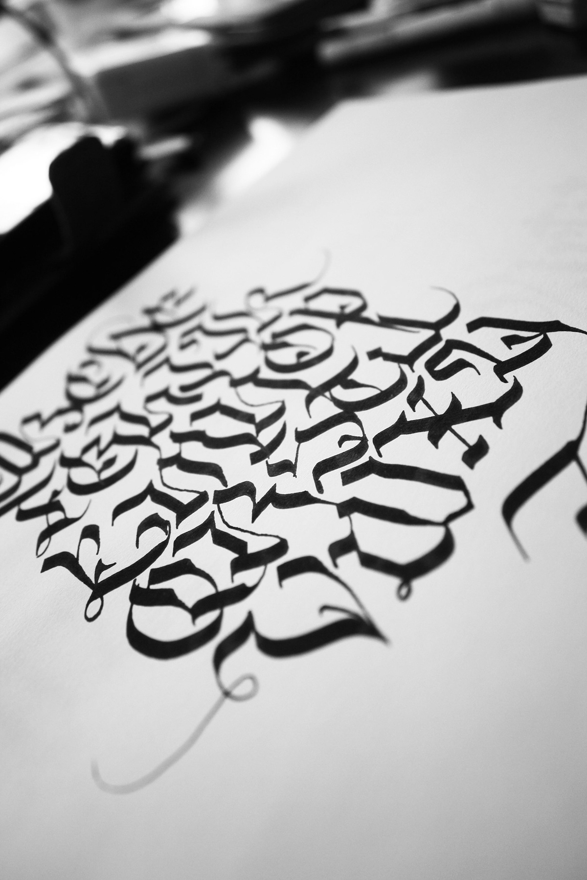 lettering words alphabet ink calligraphy pen sketch book random stuff never quit