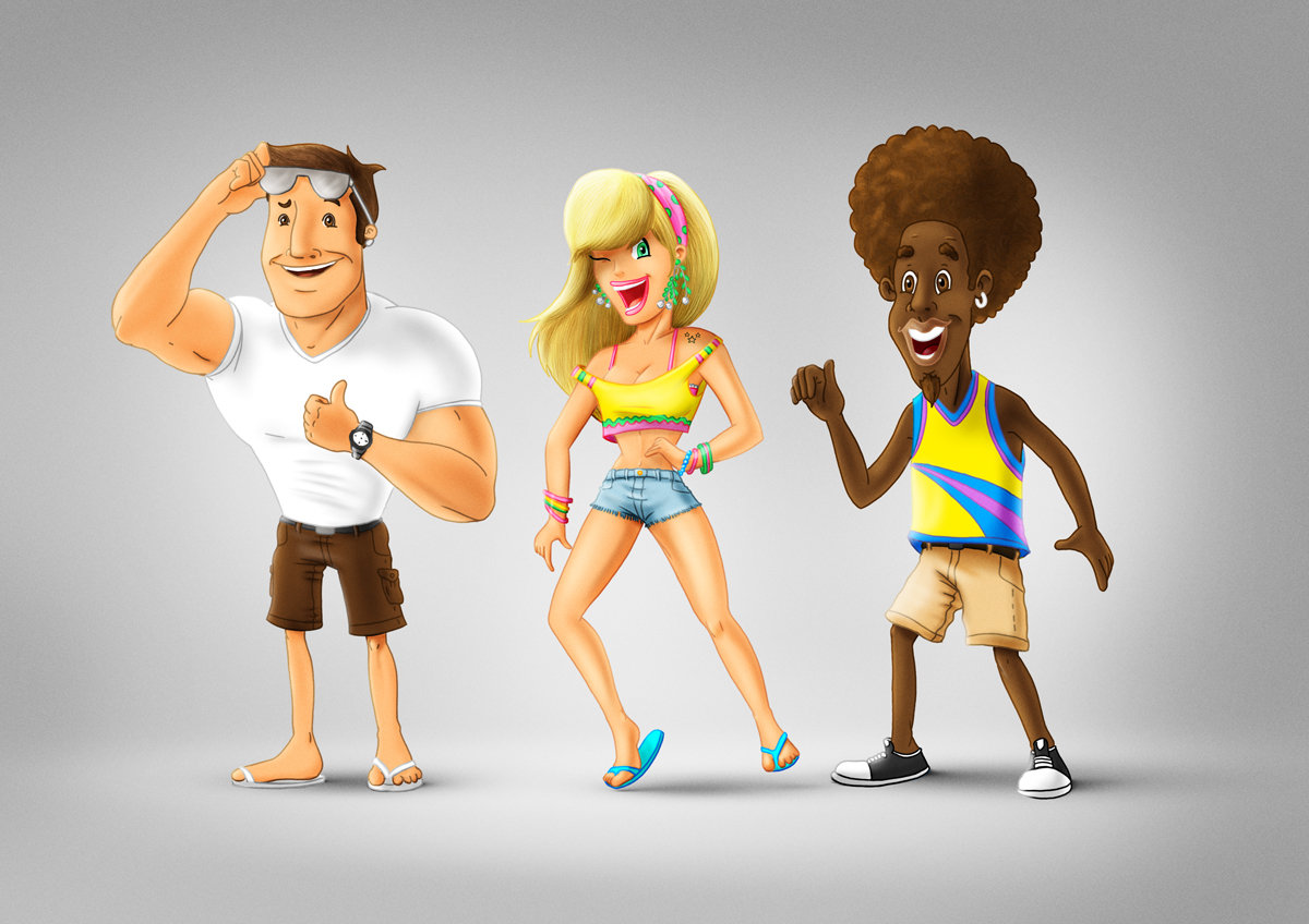 3D characters Governo Brasil