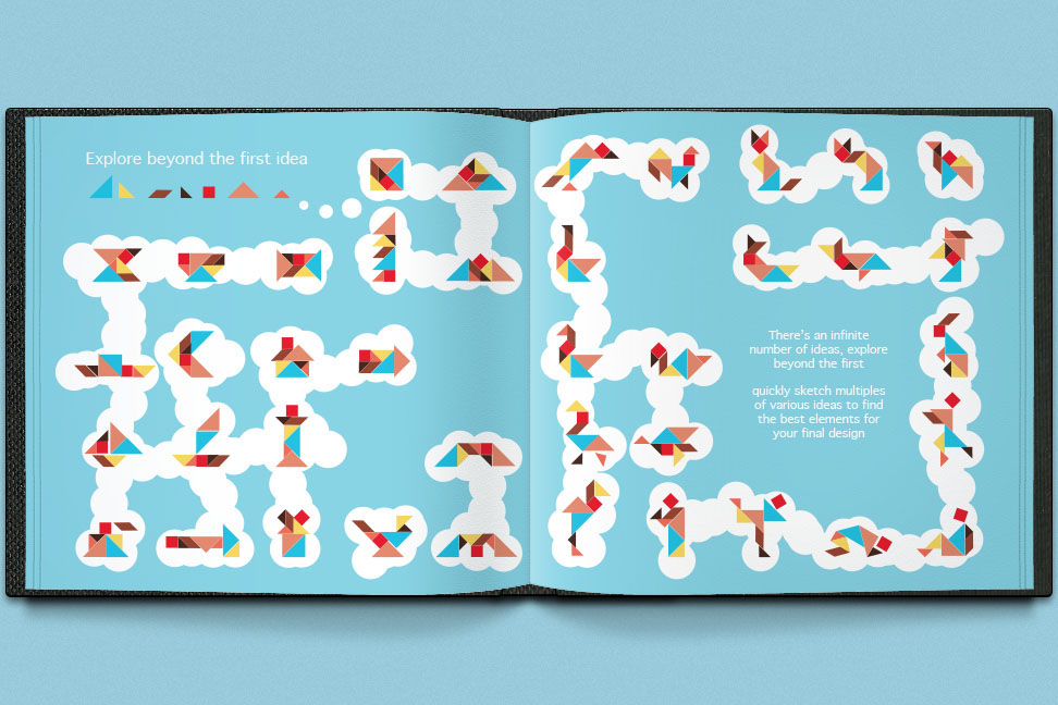 design book Story Book infographic tv eye designer Retro process sketch identity pop up surreal surreaism